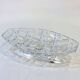 Art deco fruit bowl in crystal and metal husser strasbourg 1960 flat