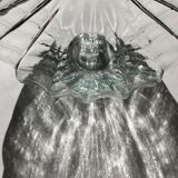 Thick glass vase, organic shape