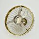 Vintage French brass and crystal flush mount antique