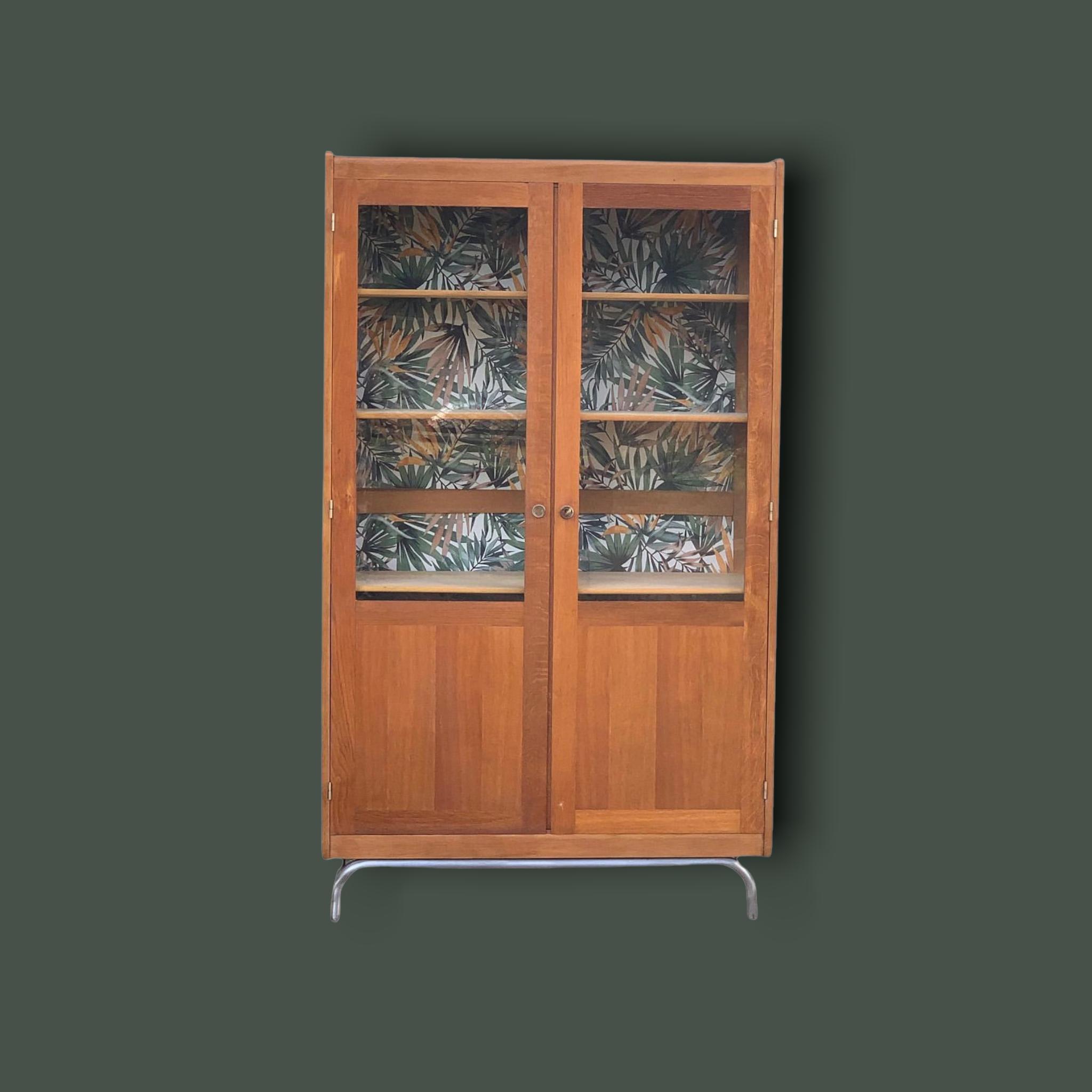 Glass cabinet from a primary school, 1950.