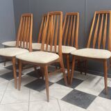 6 chaises à repas de Niels Koefoed pour Hornslet Danemark 1960