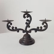 Old enamelled cast iron chandelier