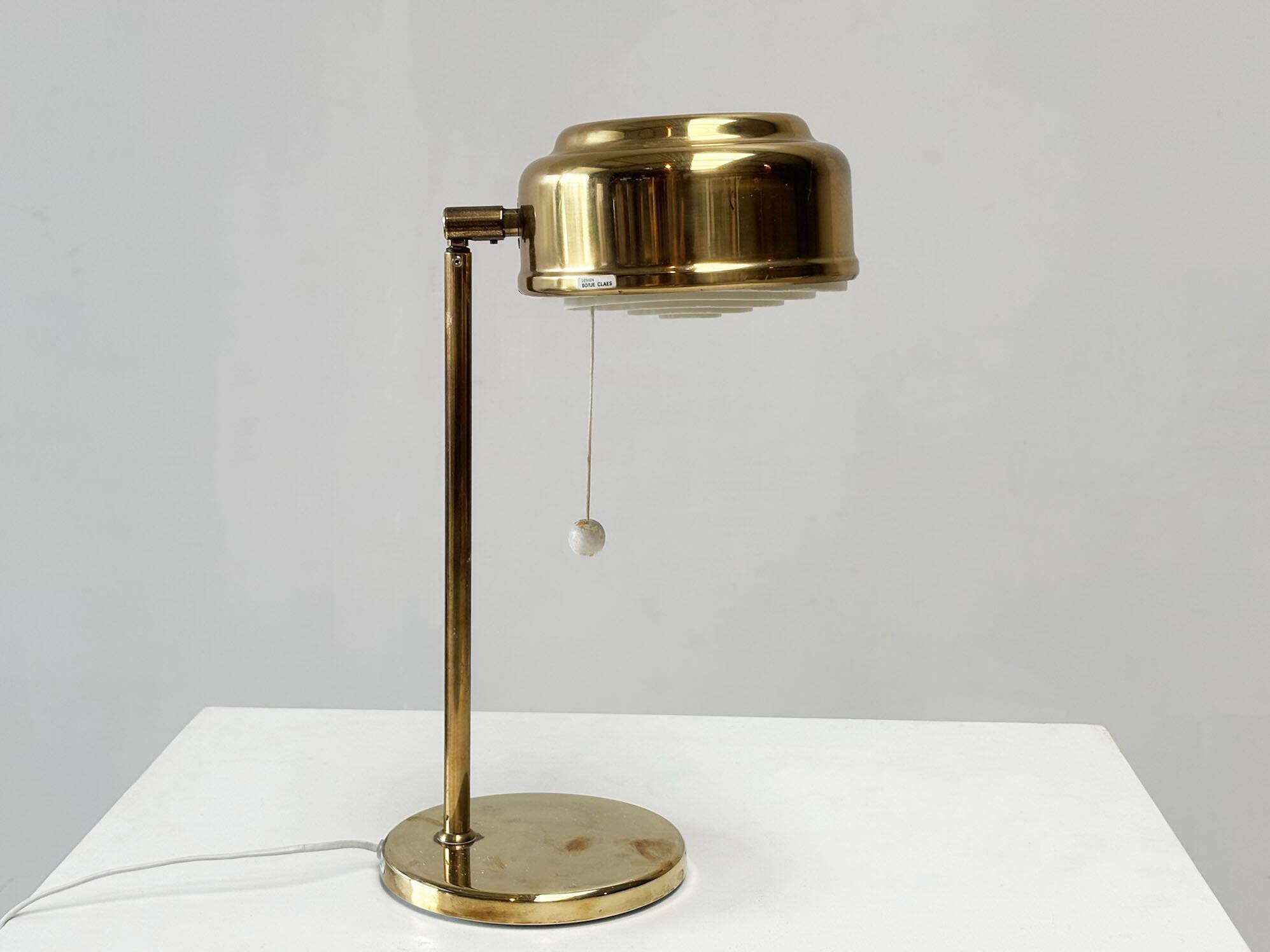 Brass table lamp by Börje Claes, for Norlett Elit in Sweden
