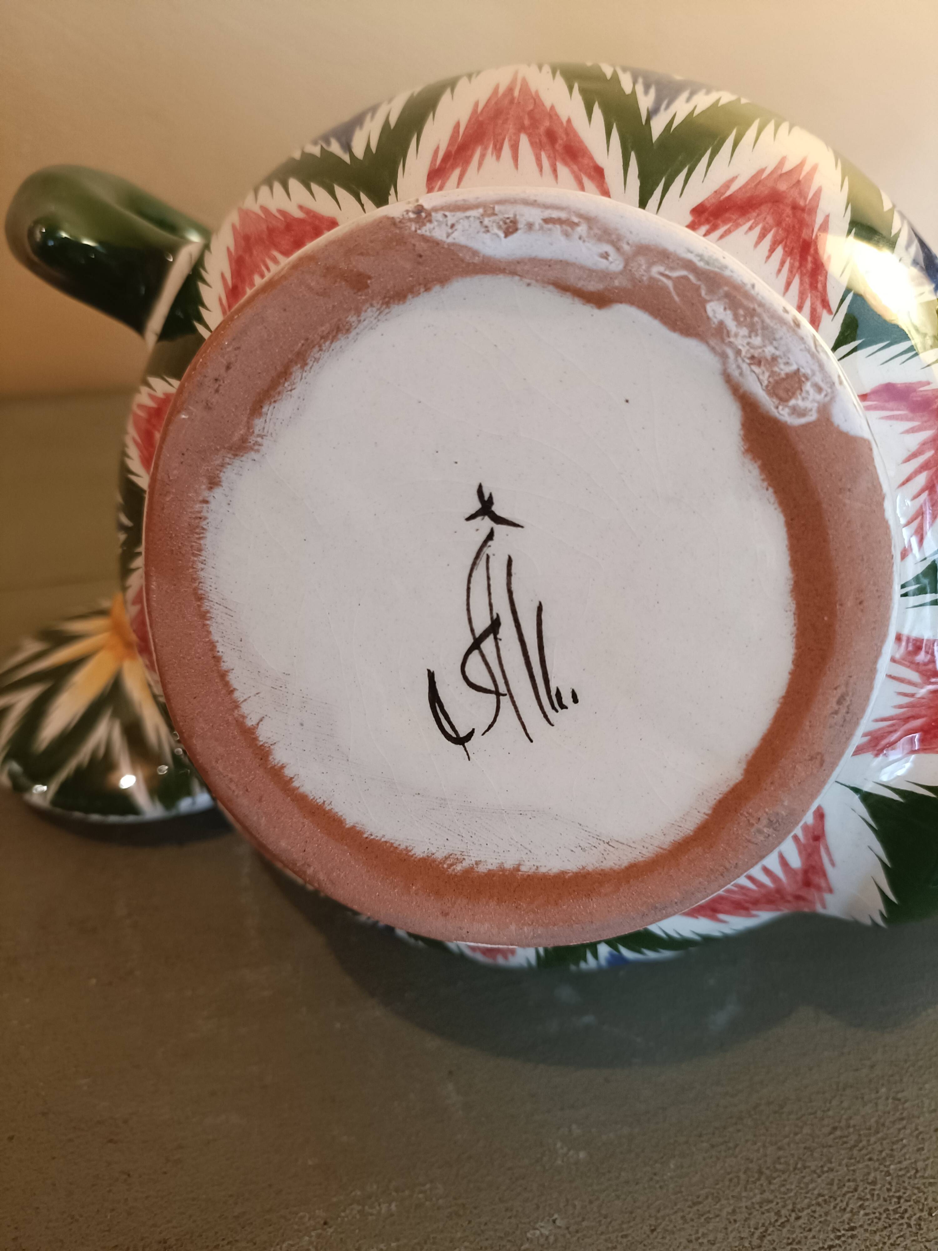 Théière et six bols