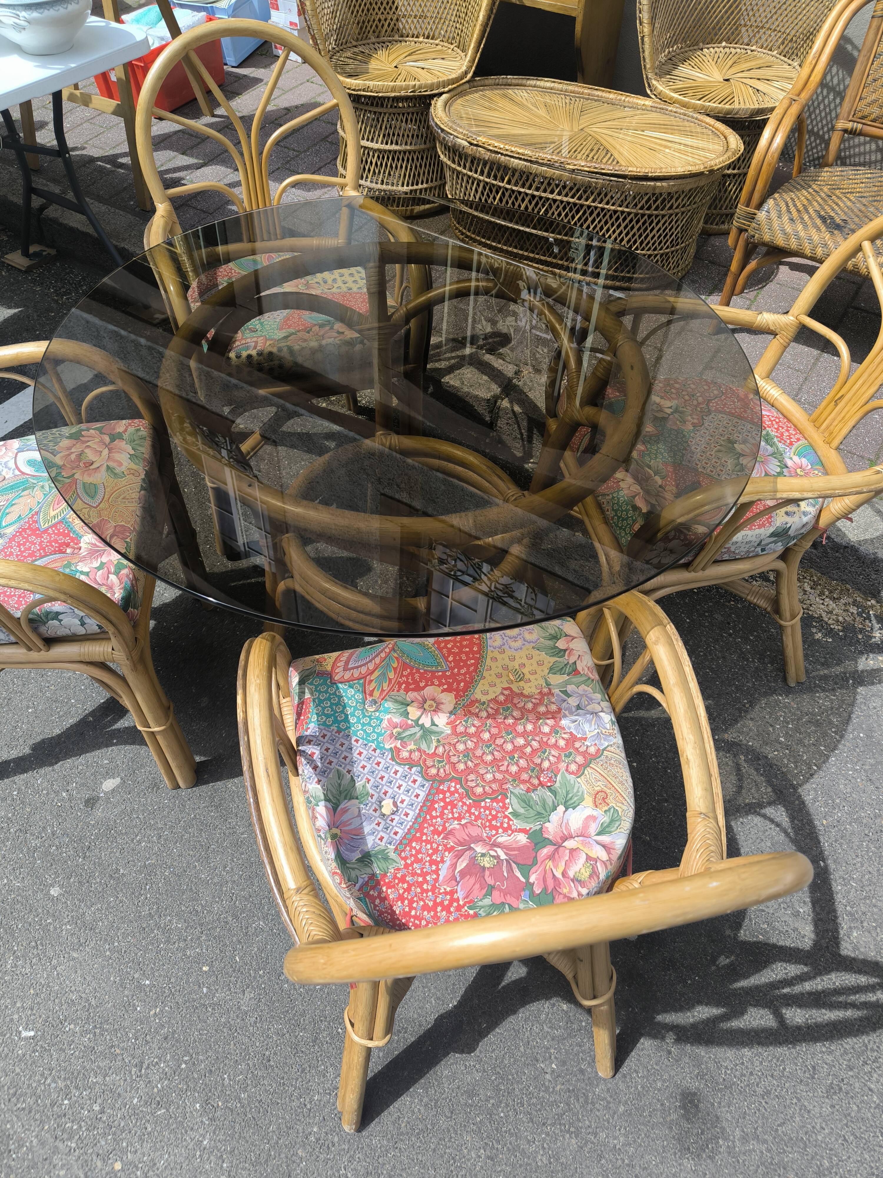 Rattan lounge set