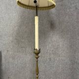Gilded bronze candlestick mounted as a lamp (electrified to standards)