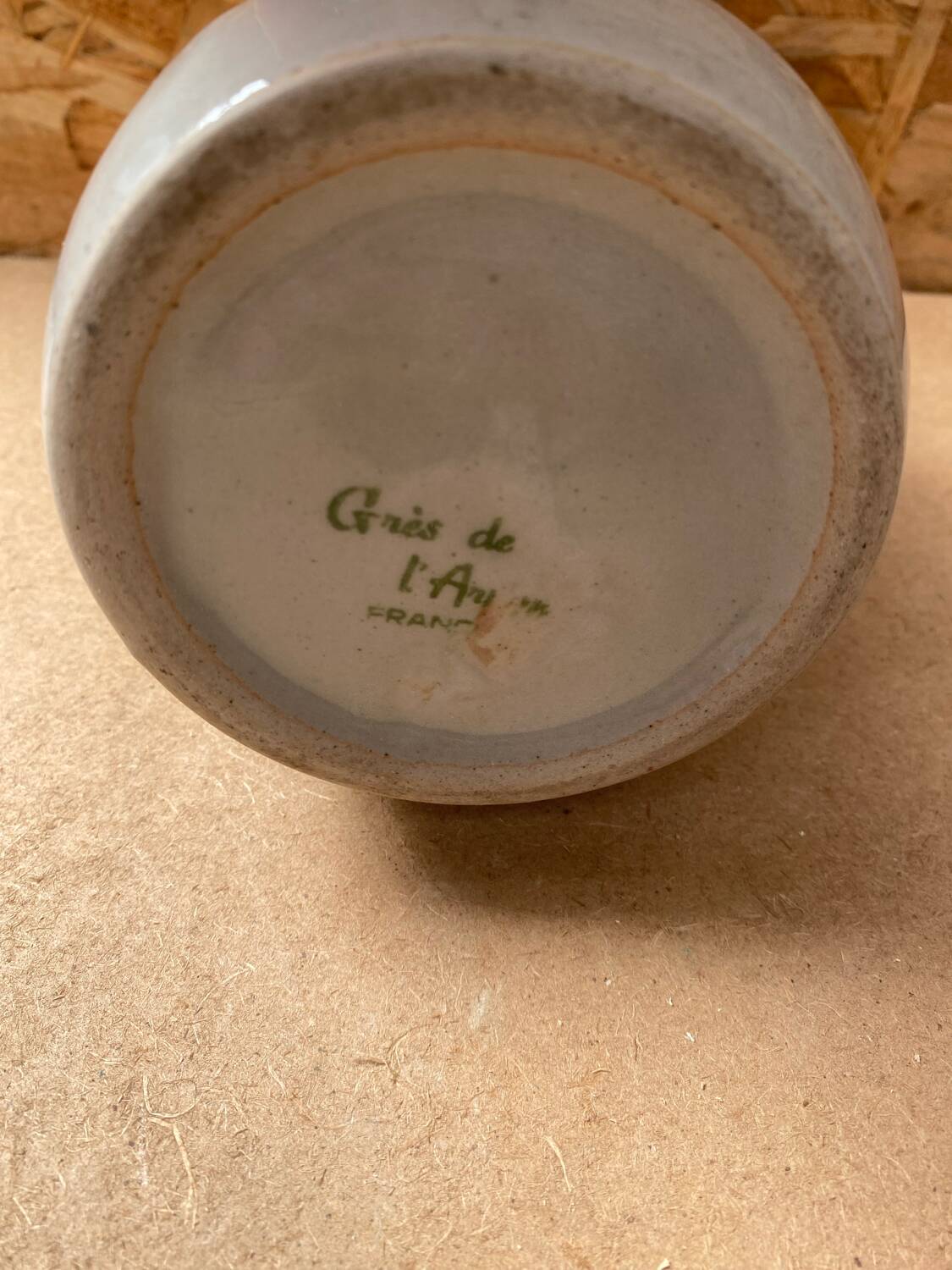 Old arnon grey sandstone bottle leaves decor france vintage