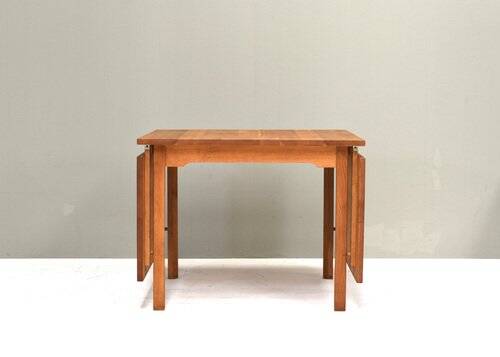 Scandinavian drop leaf dining table in oak, 1970s