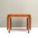 Scandinavian drop leaf dining table in oak, 1970s