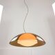 Lampe Space Age en forme d'ovni marron rare de Guzzini, années 1970