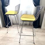Set of 2 Bertoia bar chairs, Knoll International