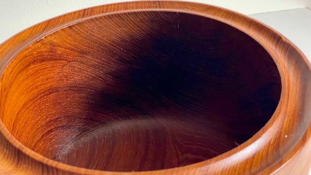 VINTAGE Solid Teak Salad Bowl