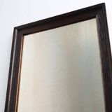 Miroir belge Art Déco en bois avec verre vieilli, vers 1930
