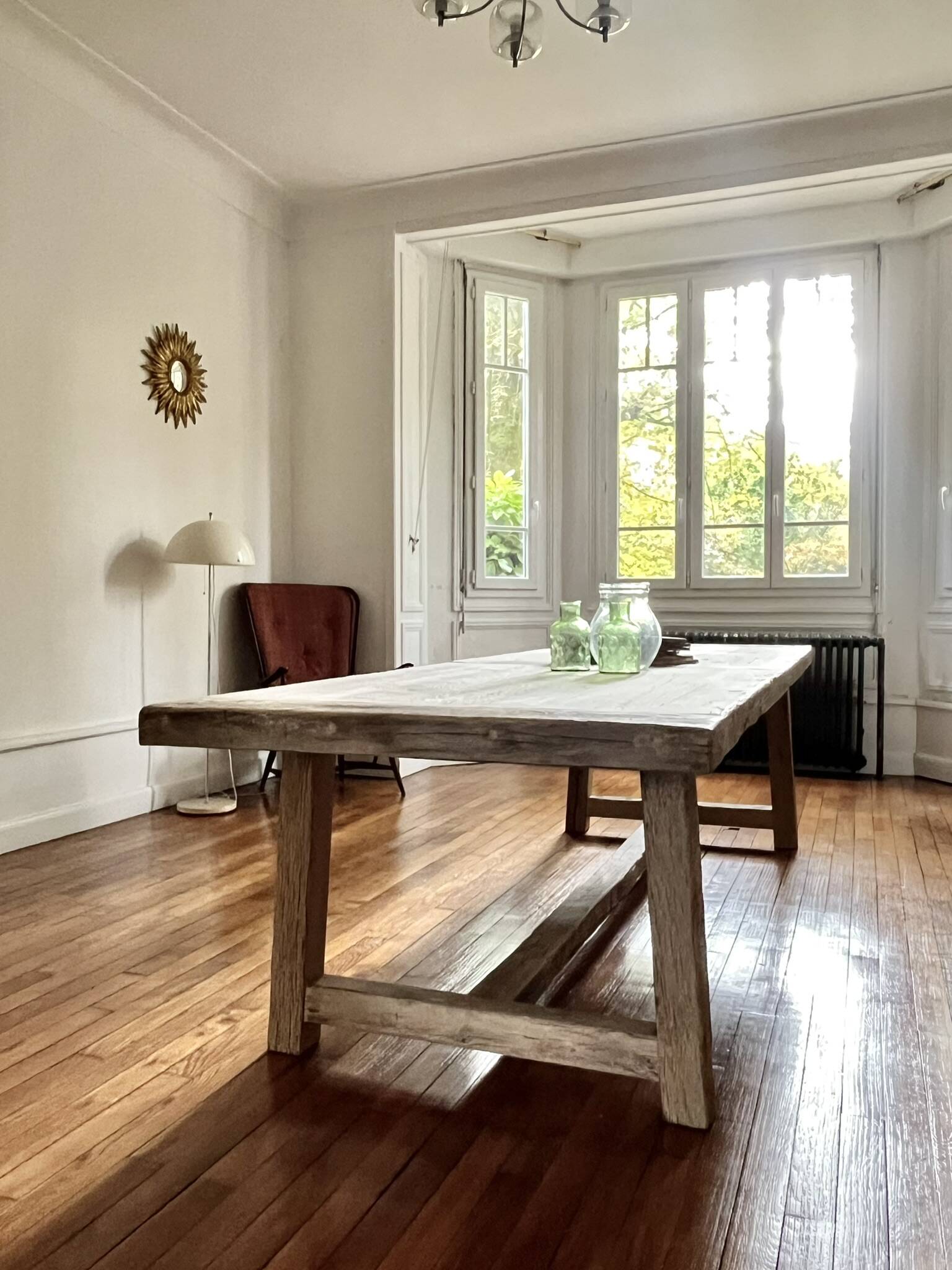 Farm Table Founder in Solid Antique Oak 250 cm long