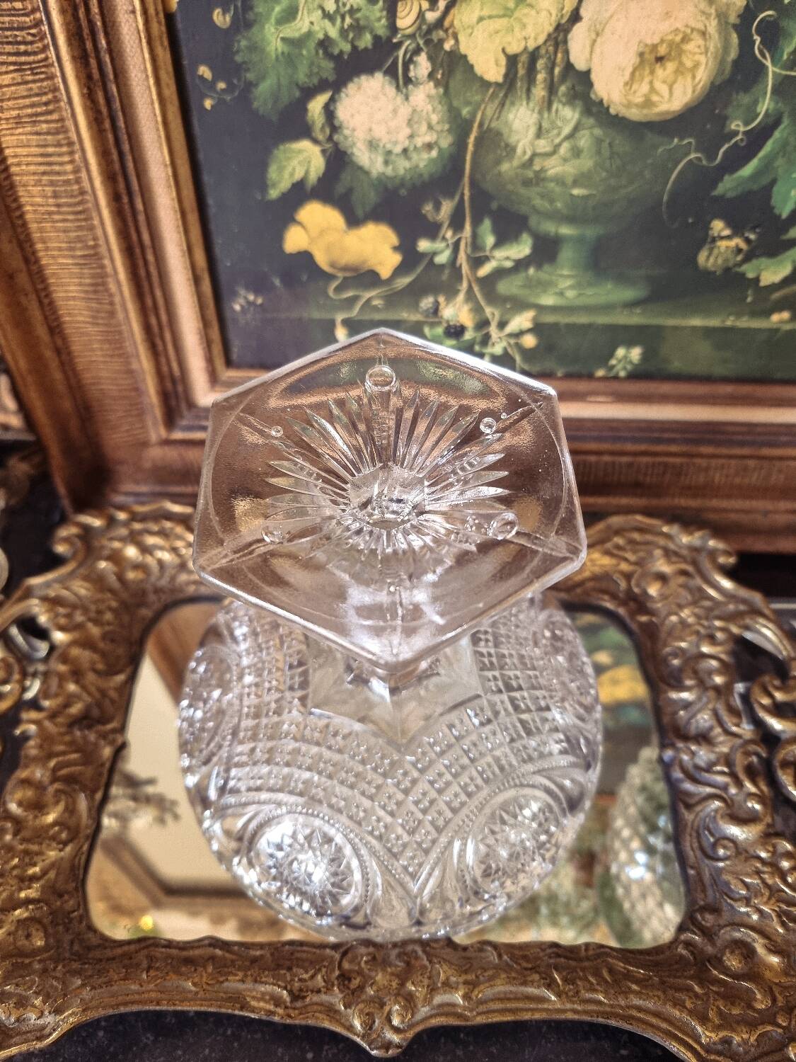 Glass footed bowl