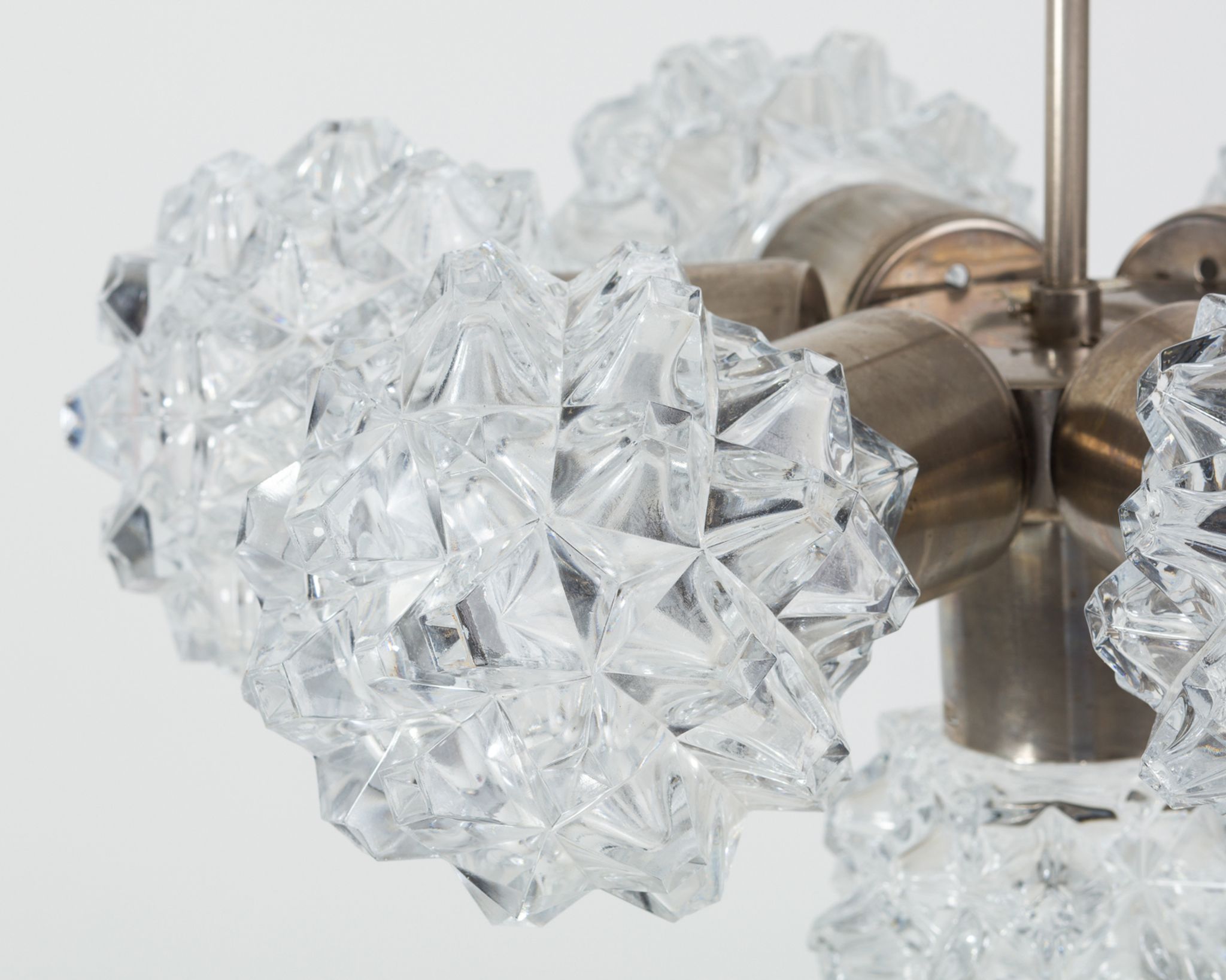 Cut-glass ceiling lamp from Kamenický Šenov, 70s