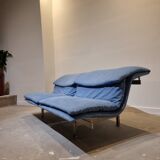 Blue Wave Sofa by Giovanni Offredi for Saporiti Italia