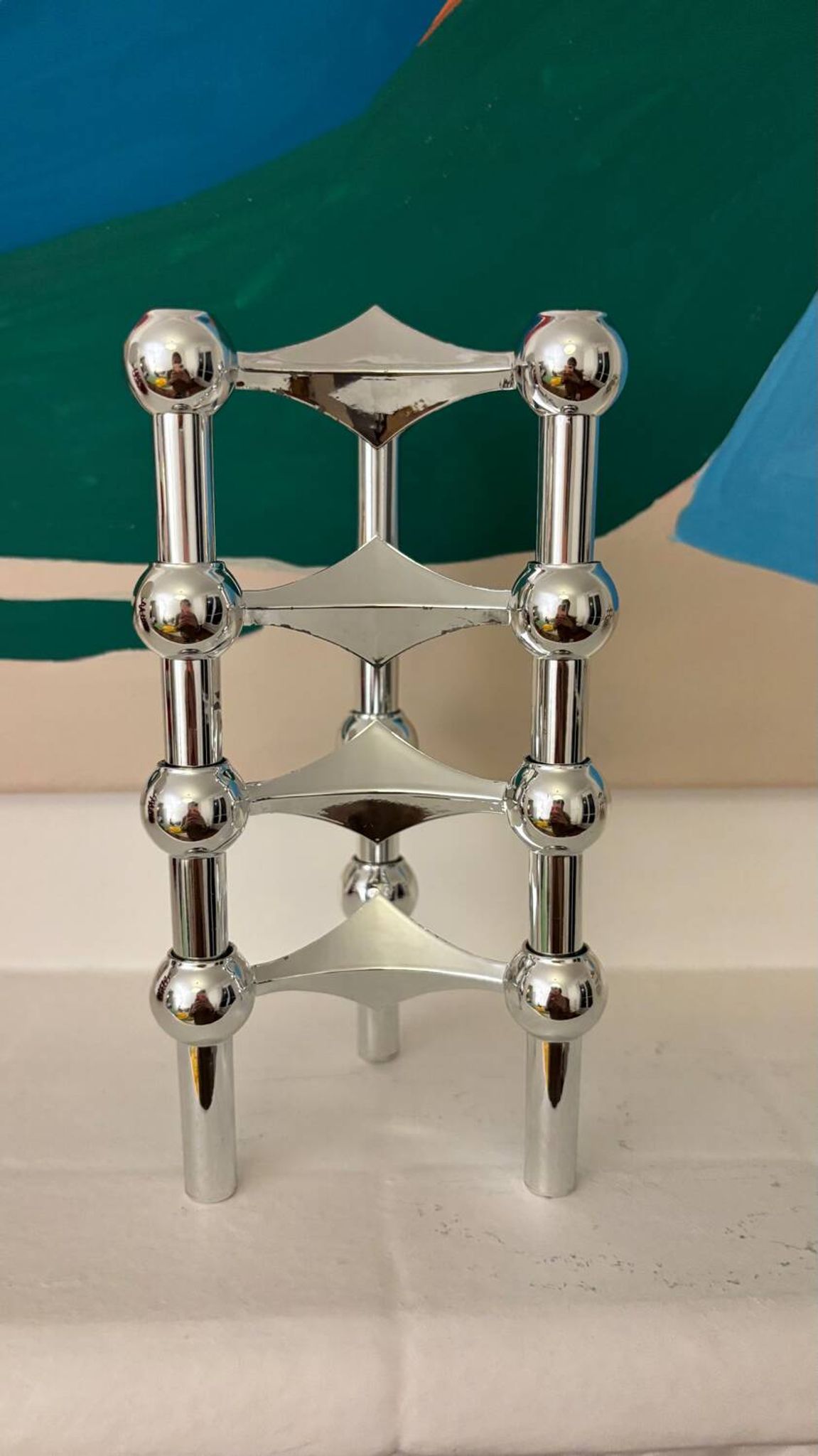 Set of 4 Nagel Stoff candle holders