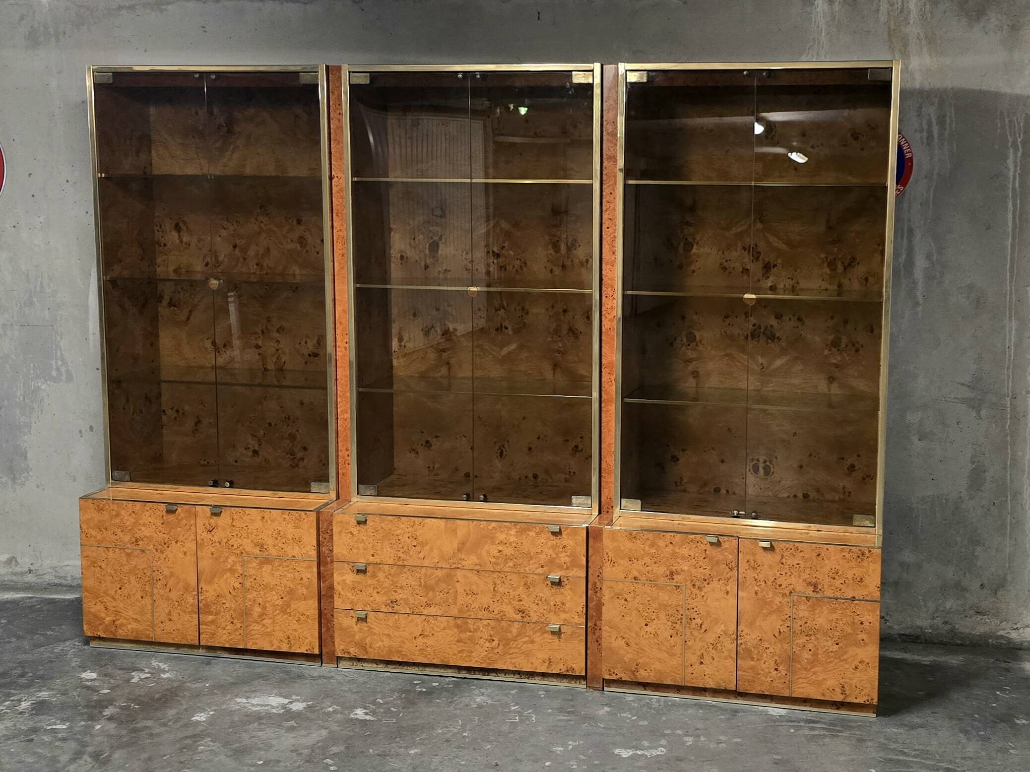 Display cabinet set designed by Jean-Claude Mahey for Roche Bobois 1970