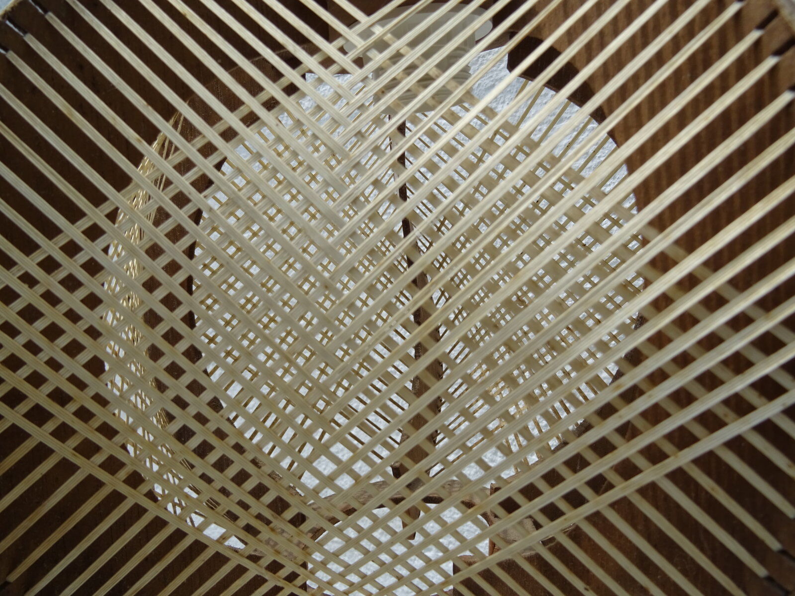 Scandinavian hanging lamp wire and wood