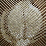 Scandinavian hanging lamp wire and wood