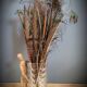 Vase verre moulé facettes