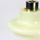 Suspension du milieu du siècle en opaline crème et laiton, années 1960
