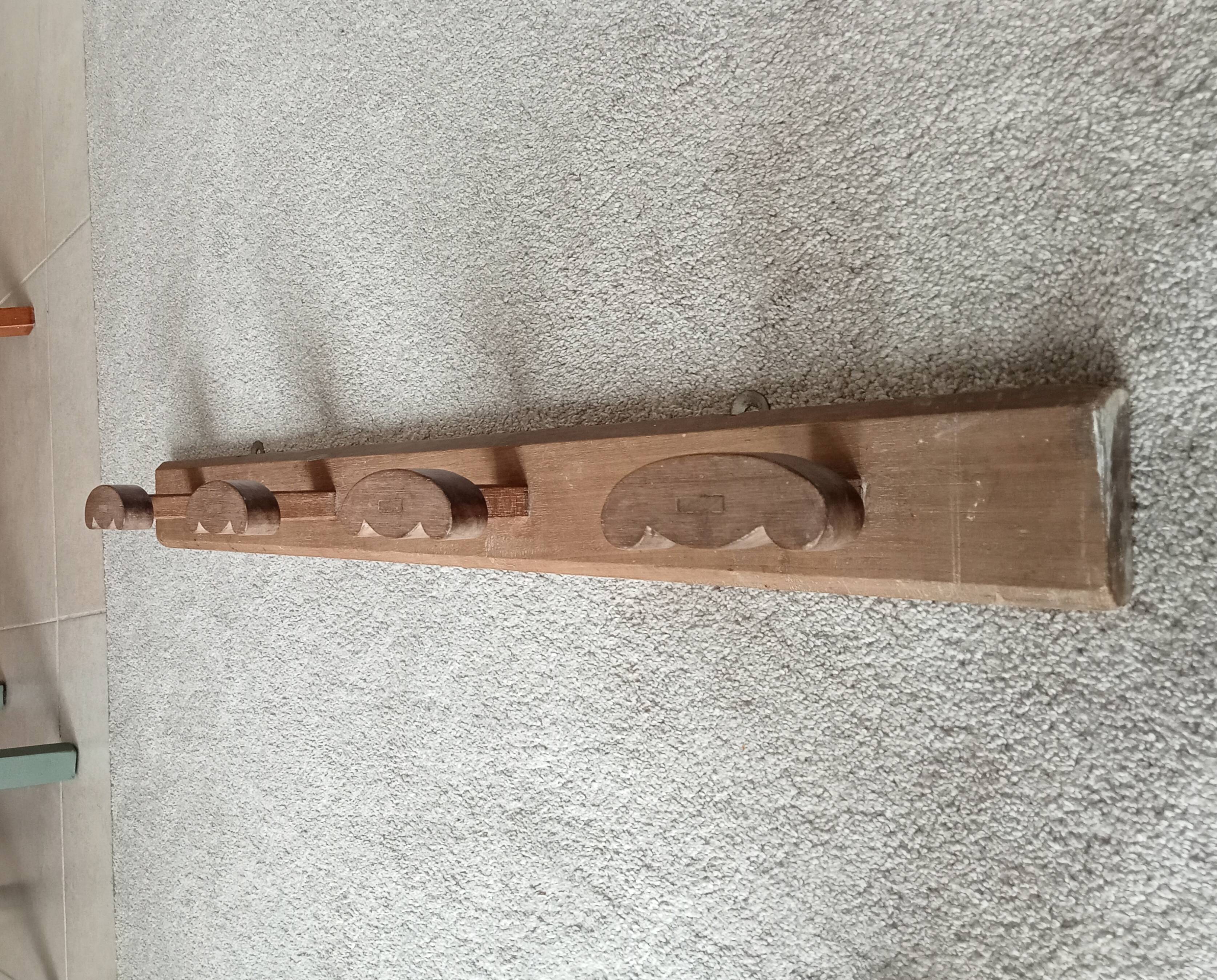 Vintage wall coat rack pop art