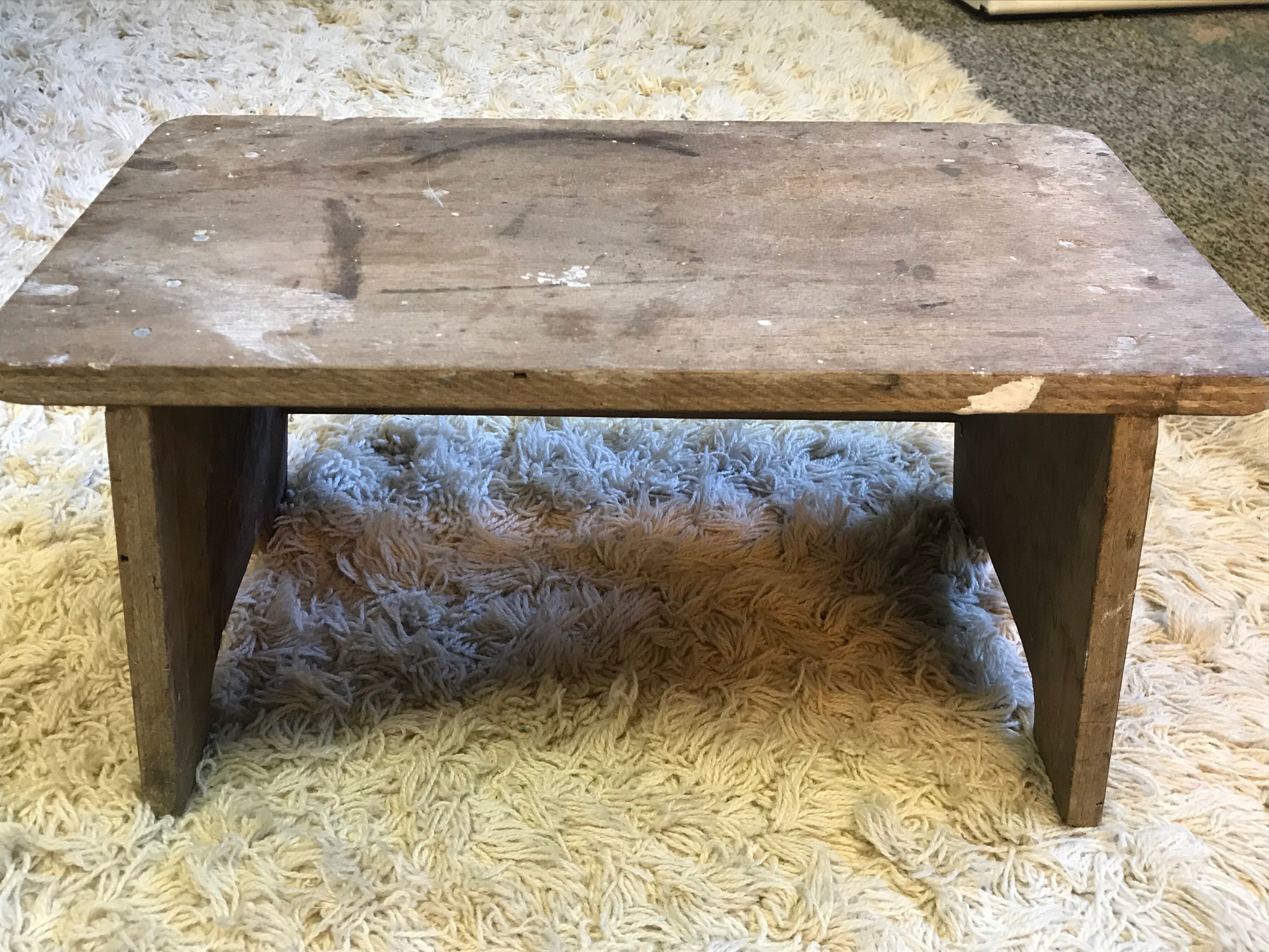 Wooden handcrafted footrest
