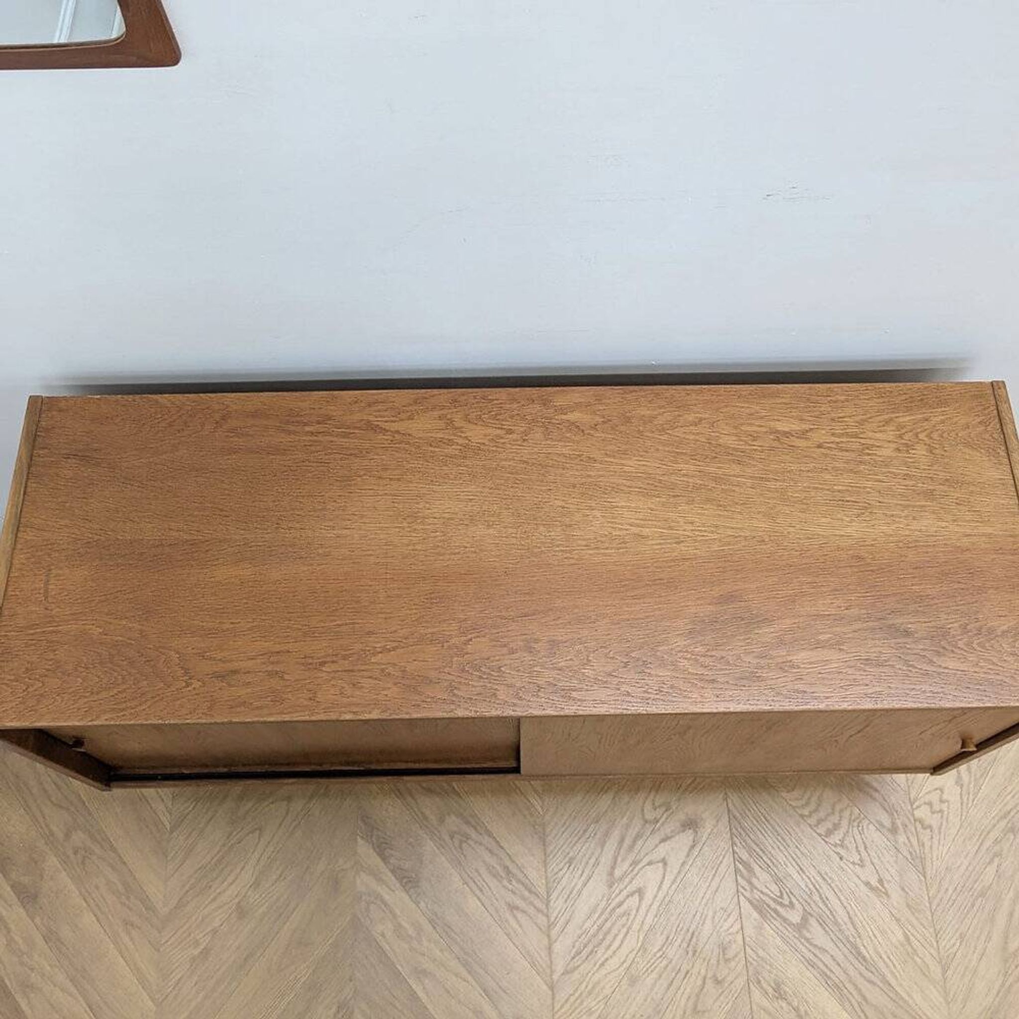 Vintage Danish oak sideboard from the 1960s.