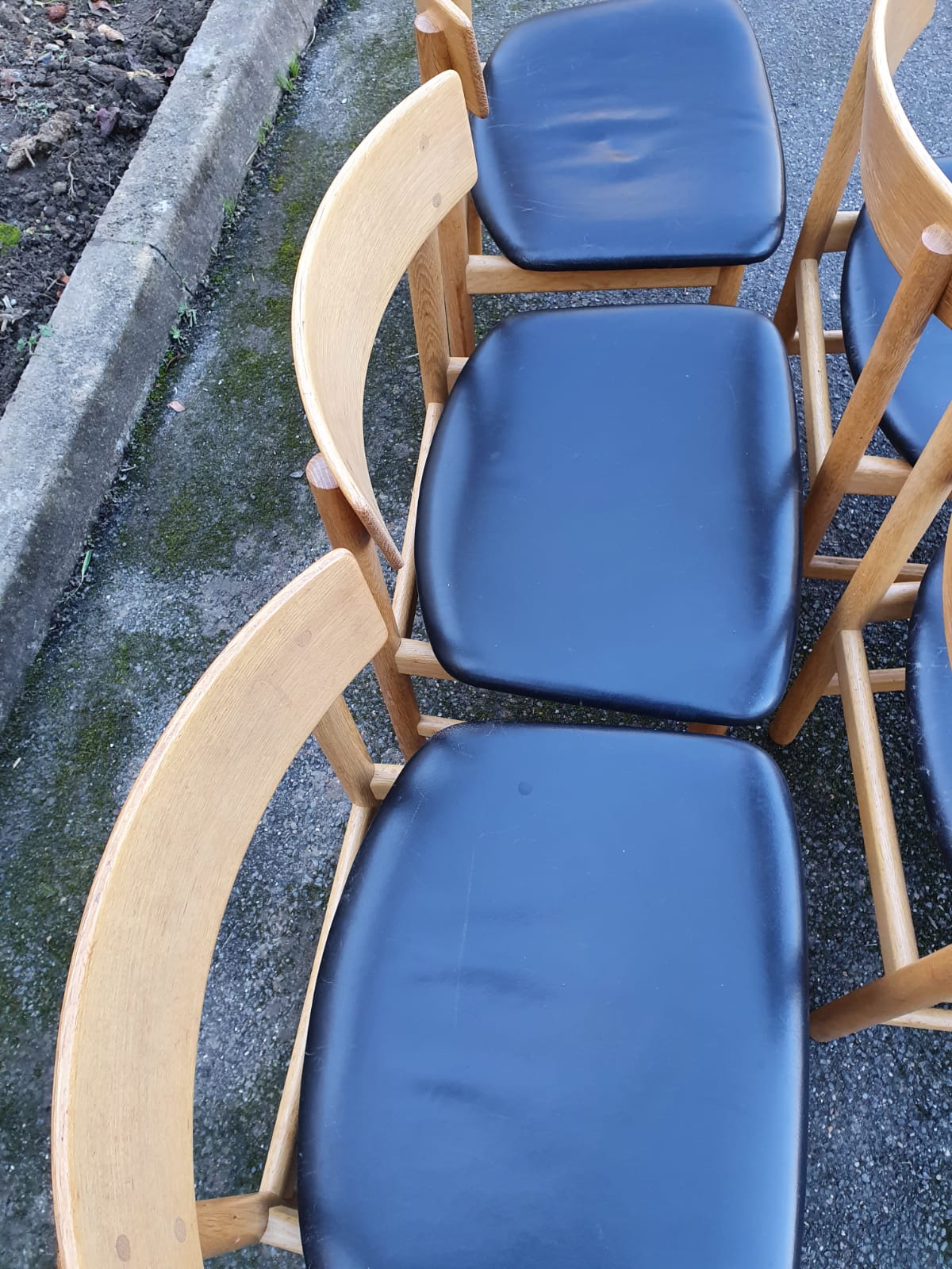 Set table and 6 chairs borge mogensen 1960