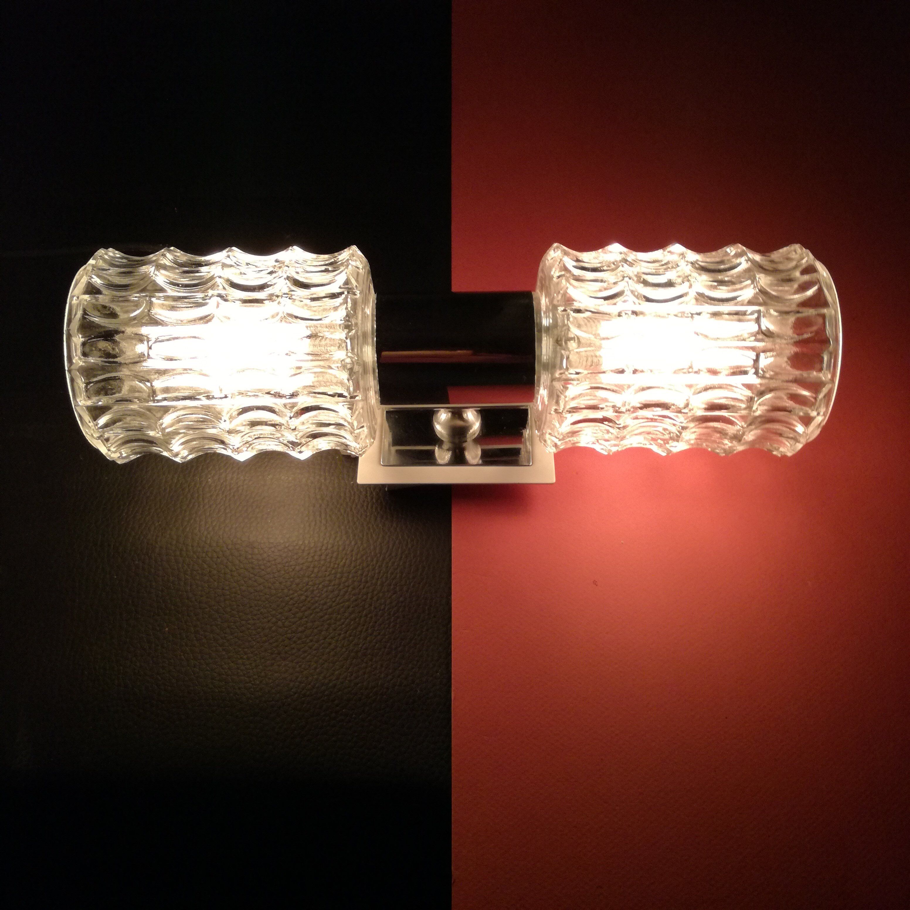 Double cylindrical wall lamp