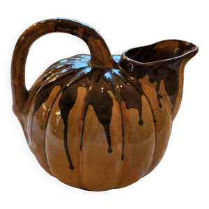 pichet citrouille vintage - terre