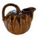 Vintage glazed terracotta pumpkin jug, 1930s