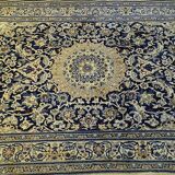 Tapis persan naïn laine & soie circa 1980