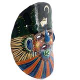 Colorful Mexican ceramic mask, 1970s