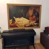 The Odalisque painted on wood 155x110cm
