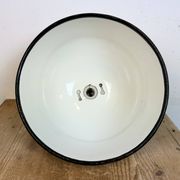ndustrial Soviet White Enamel Pendant Lamp, 1960s
