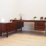 Bureau en palissandre, design danois, années 1960, designer : Arne Vodder, fabrication : Sibast