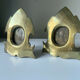 Paire de cadres gothiques en laiton