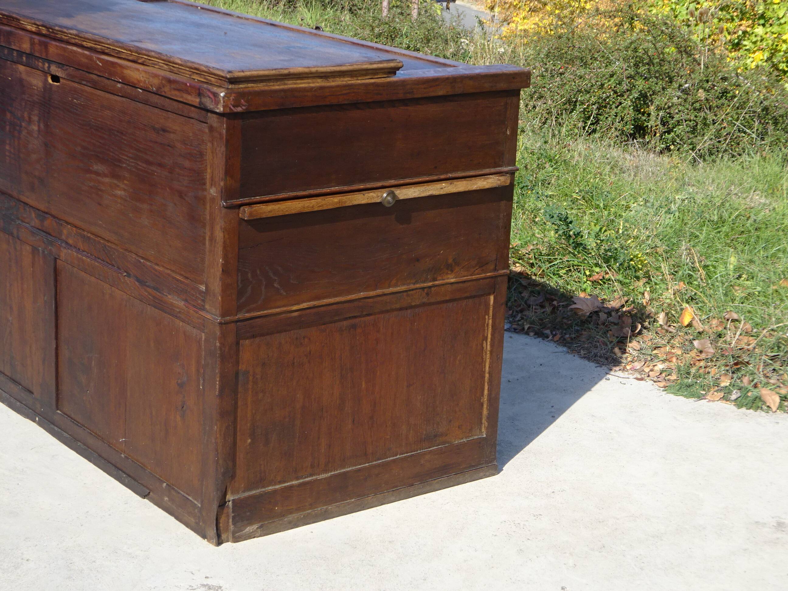 Office furniture, old glove maker's table.