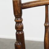 Chaise bistrot ancienne en bois avec accoudoirs