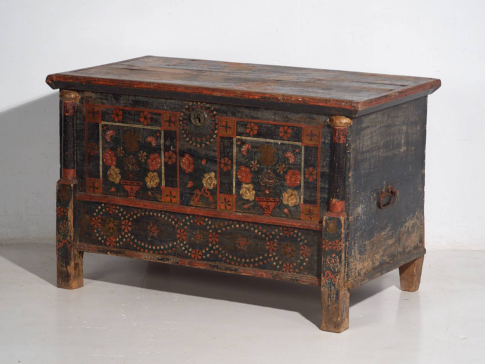 Antique painted chest (c.1870) #28