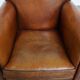 Sheepskin Leather Art Deco Style Design Armchair