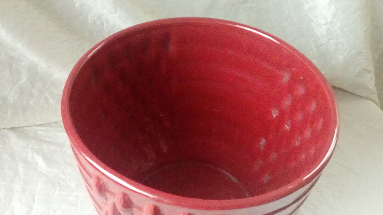 Tiled pot cover of St-Clement 1950s vintage