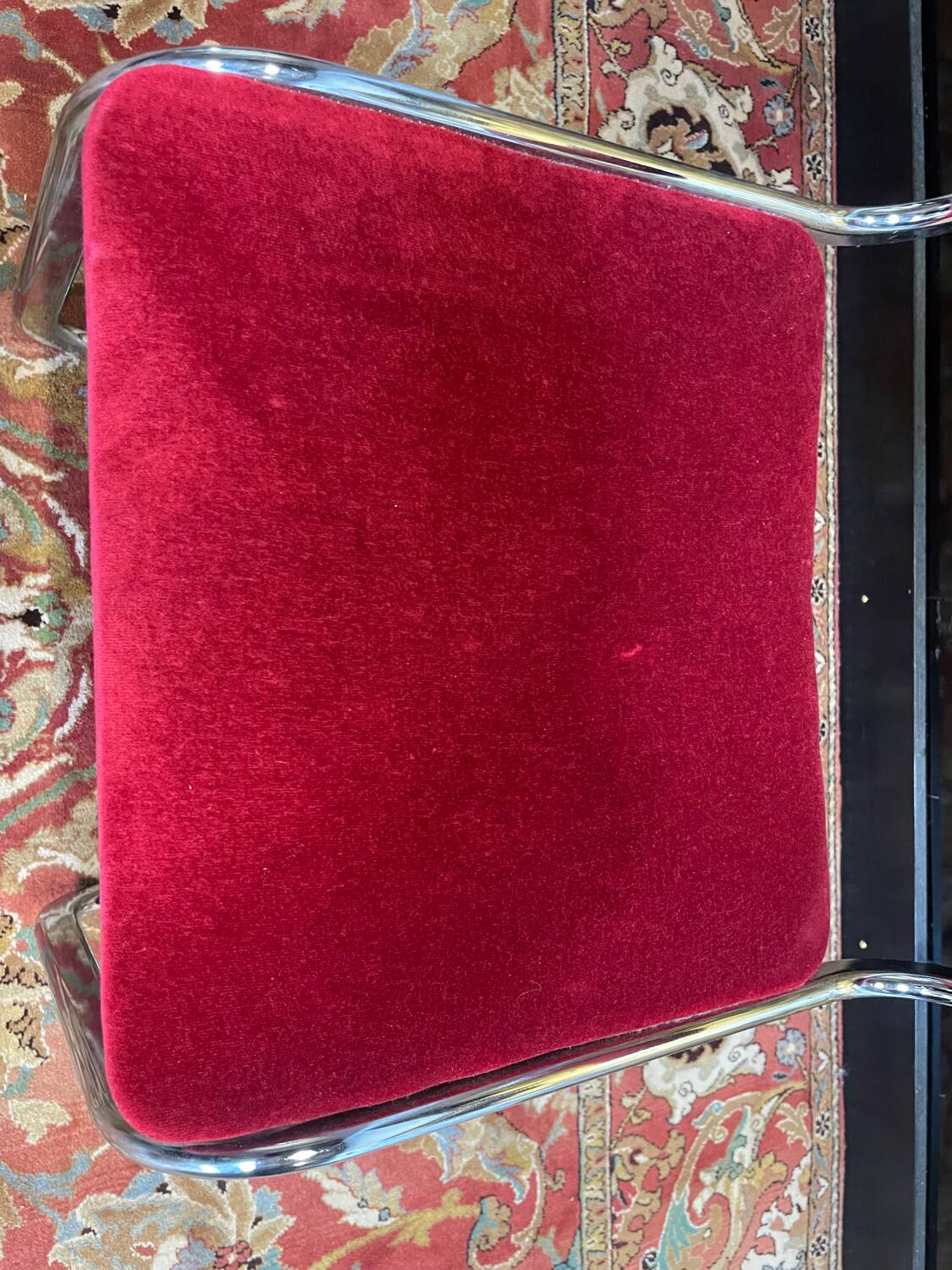 Set of 6 1970 Roche Bobois chrome chairs