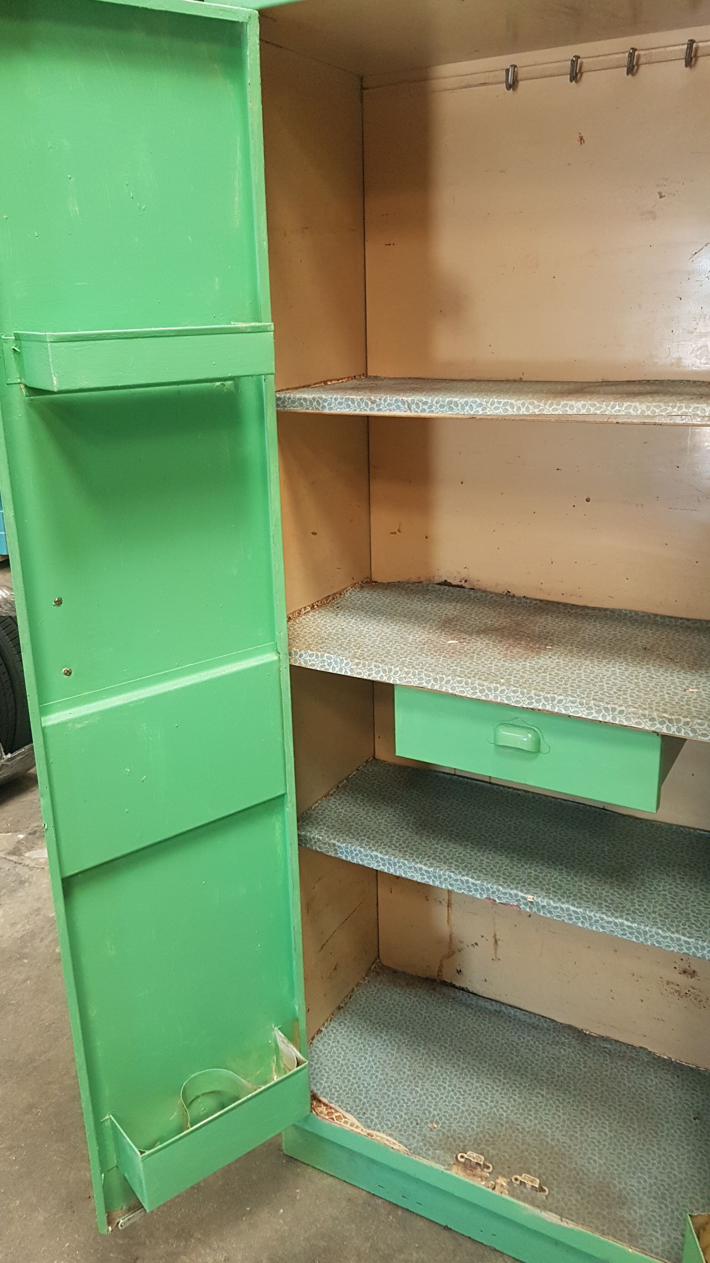 Industrial iron sideboard from the 1960s