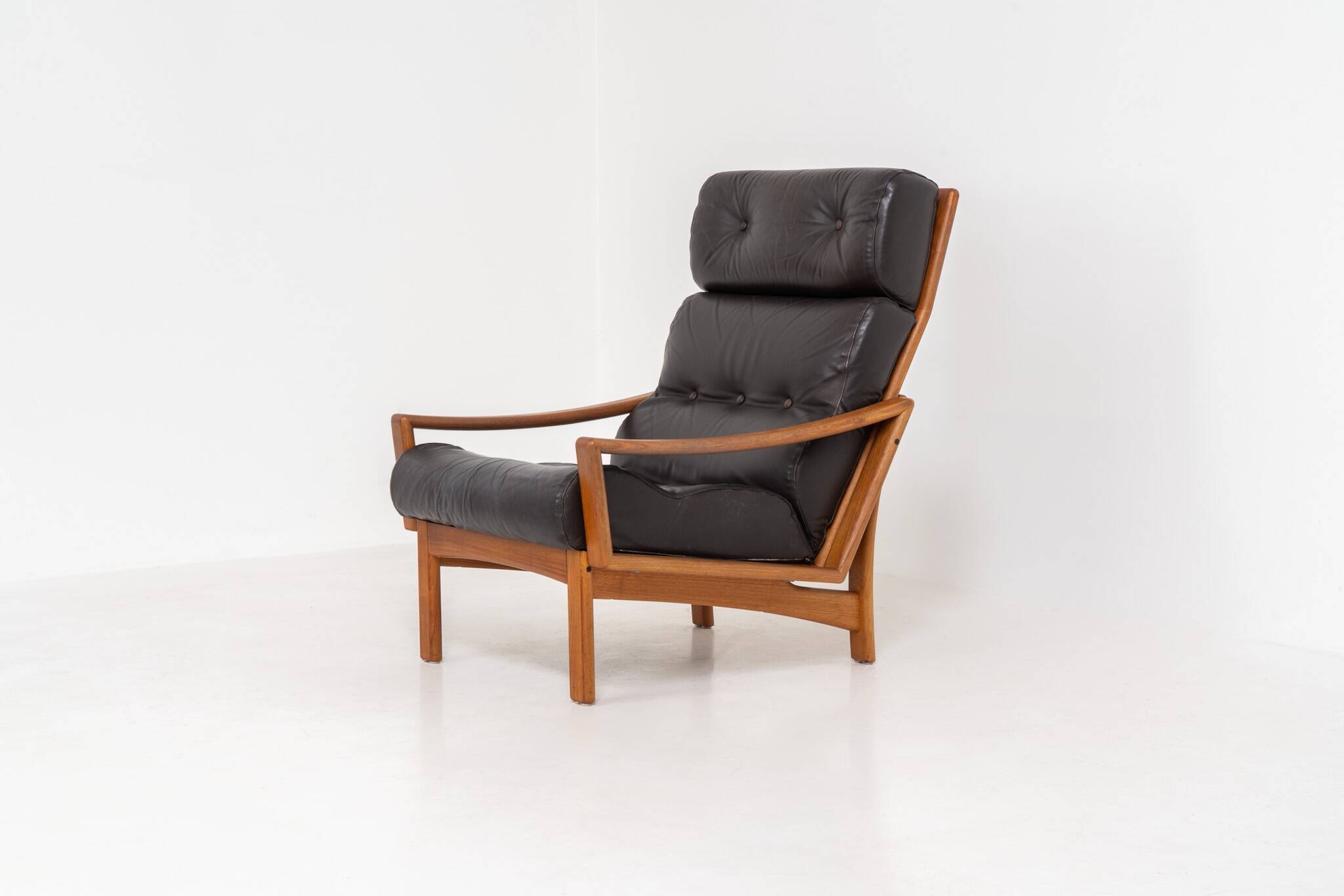 Fauteuil en cuir par Glostrup
