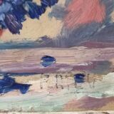 Tableau Bouquet de Violettes fin XIXème siècle