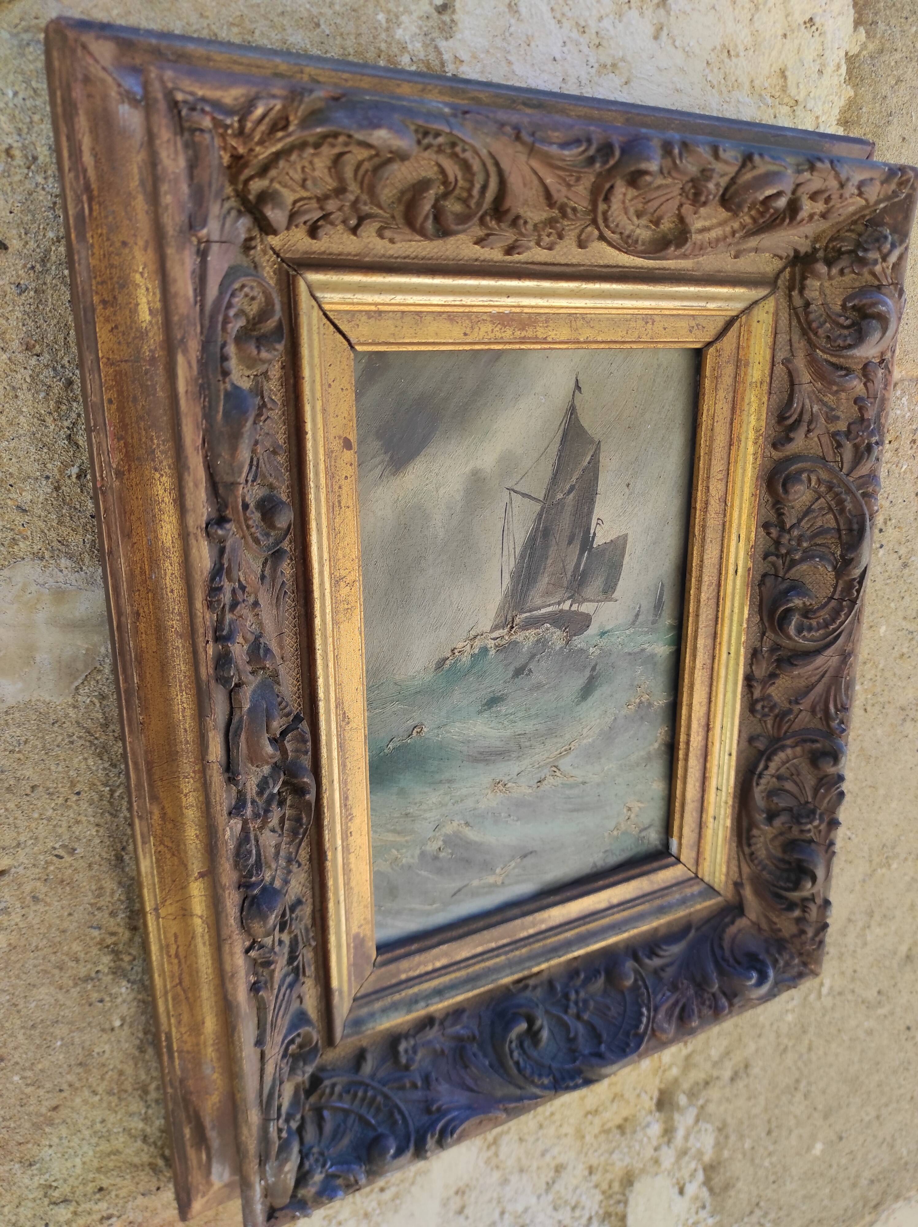 French oil painting, signed Chauvry, 1929